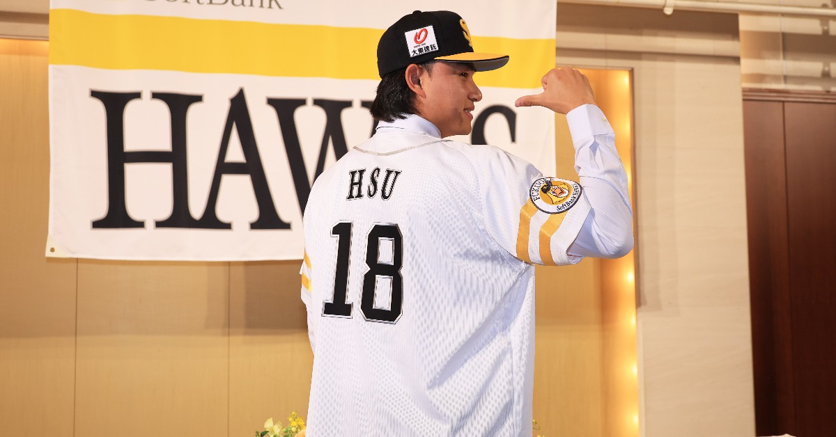 徐若熙。（圖／福岡軟銀鷹提供）