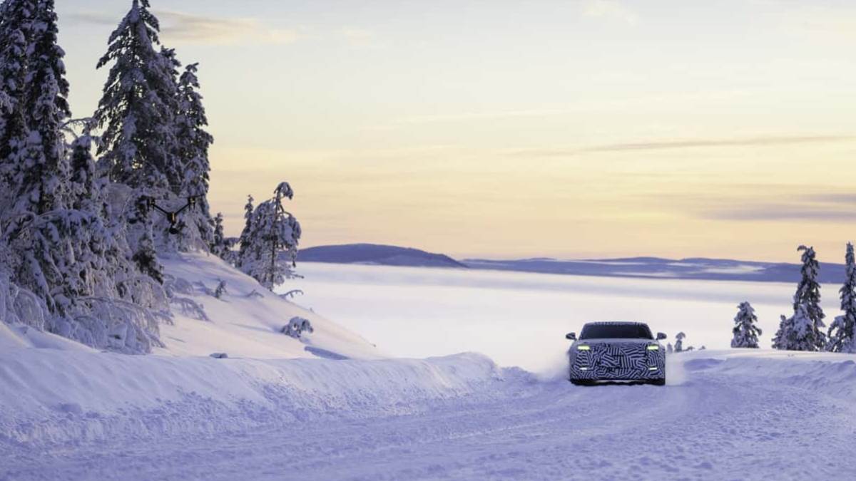 目前原型車正在北極圈內進行極限測試，其氣溫低至攝氏-40度。（圖／捷豹提供）