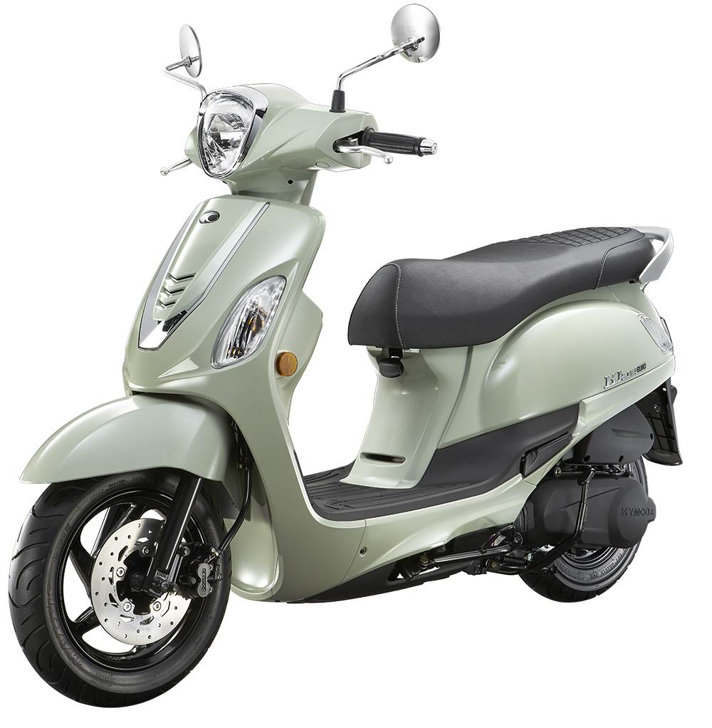 「Like Euro 125 歐風特仕版」晨暮綠。（圖／KYMCO提供）
