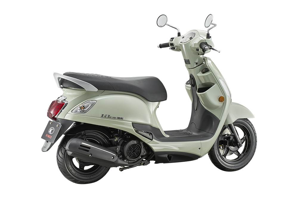 「Like Euro 125 歐風特仕版」晨暮綠。（圖／KYMCO提供）
