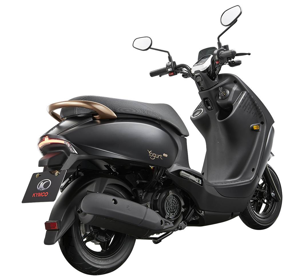 「Yogurt Slim 125優格塑身特仕版」平光黑。（圖／KYMCO提供）