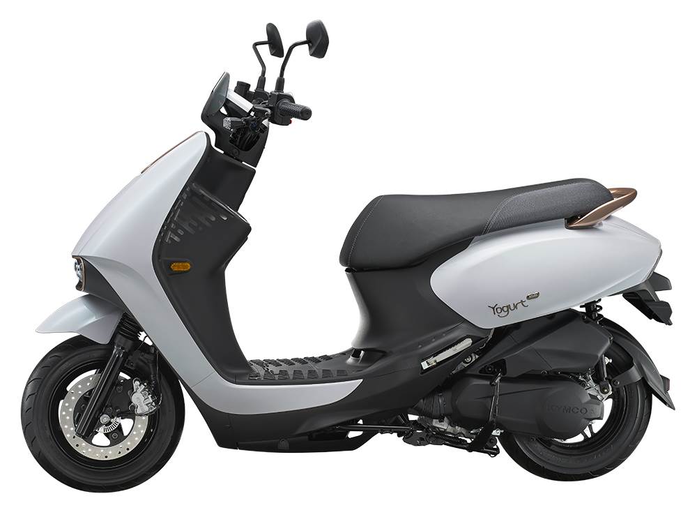Yogurt Slim 125優格塑身特仕版」粼光白。（圖／KYMCO提供）
