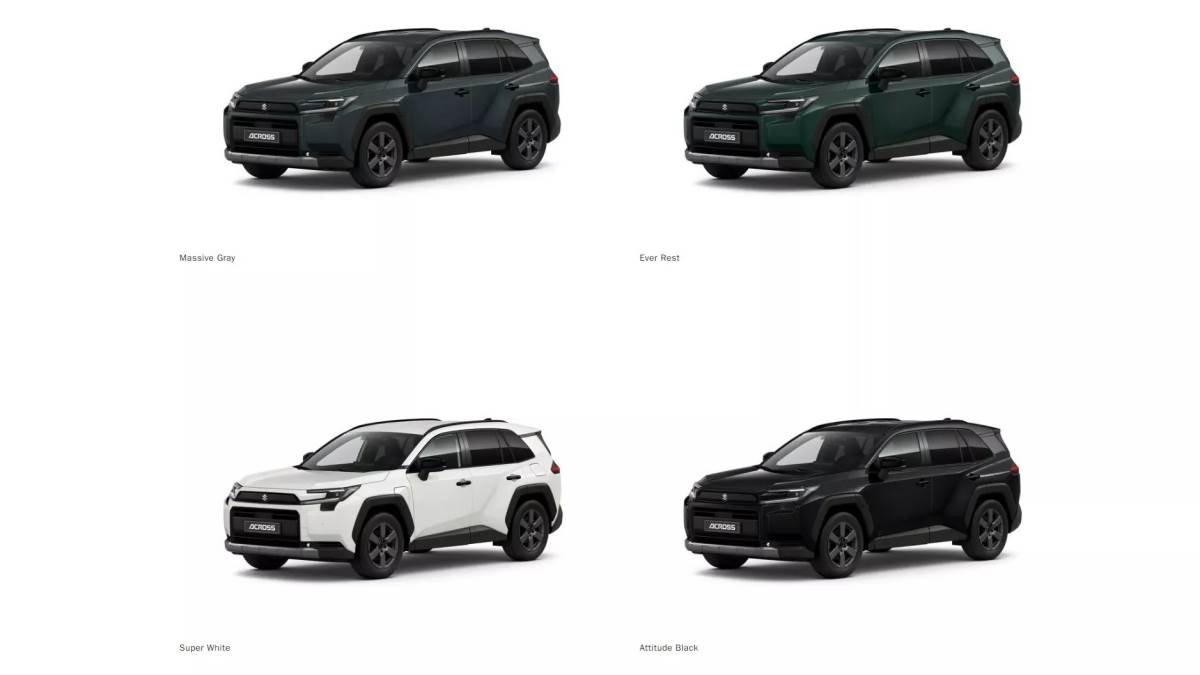 在外形上提供四種主打配色,包括質感的「Massive Gray」與經典的「Ever Rest」。(圖/鈴木提供)