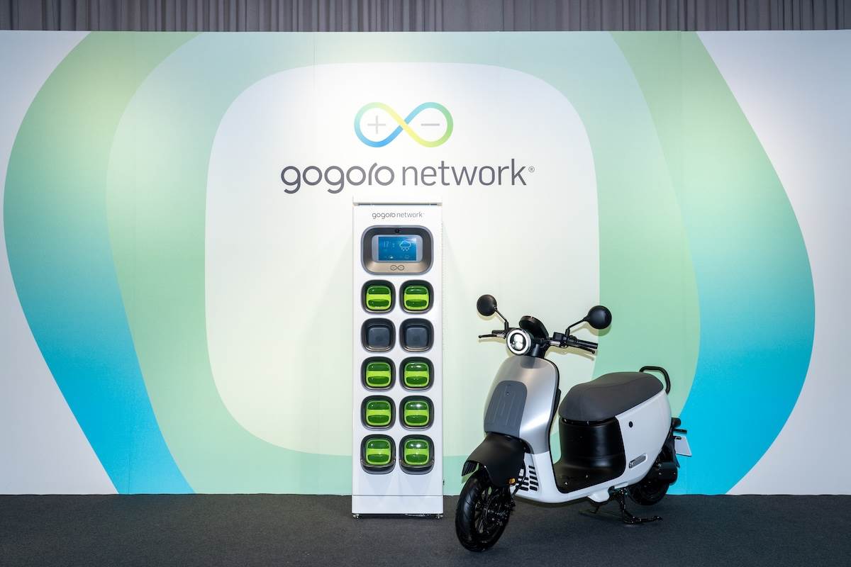 Gogoro揭示全新換電站產品——「GoStation Q」。(圖/林昱丞攝影)