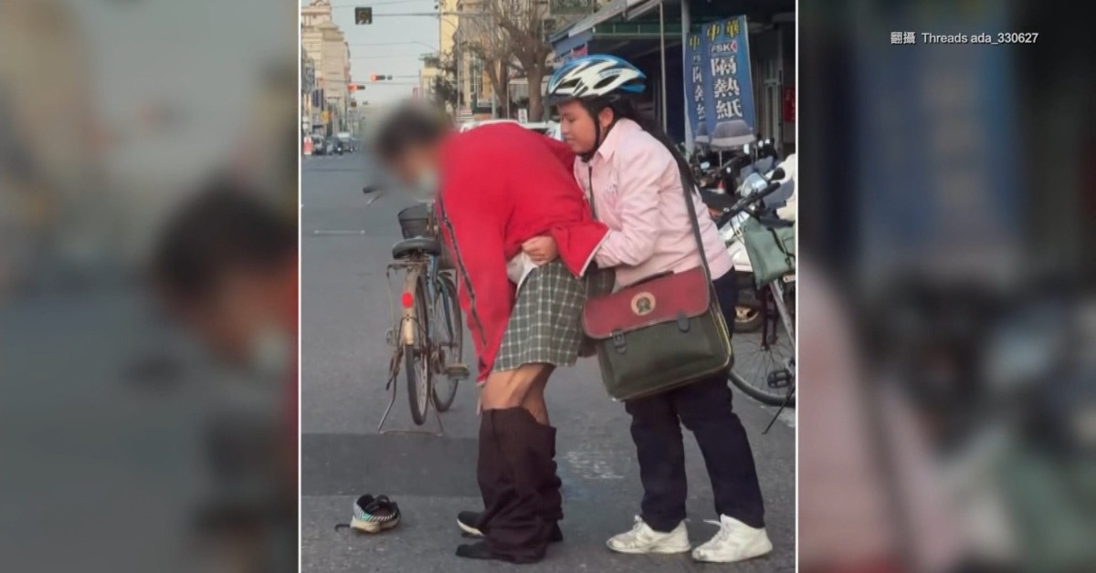 250萬人淚推！彎腰為阿伯穿褲 北港「天使」女高中生爆紅