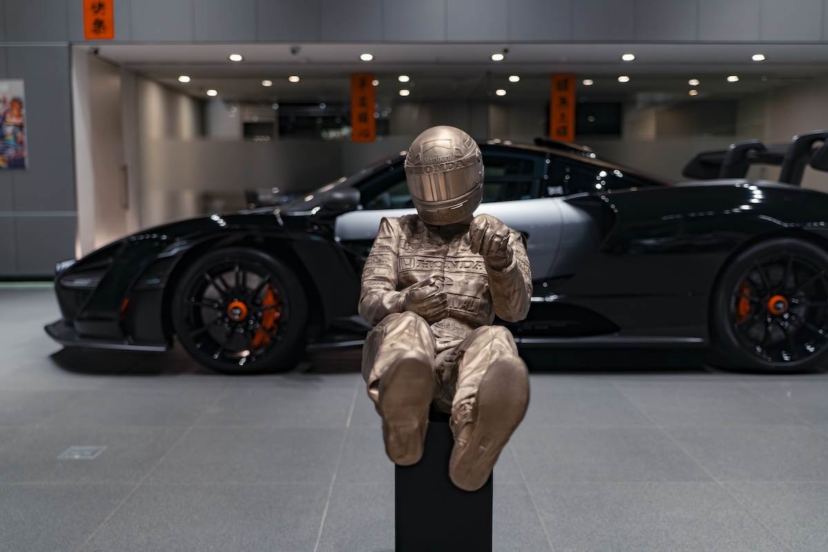 Ayrton Senna雕像。（圖／永三提供）