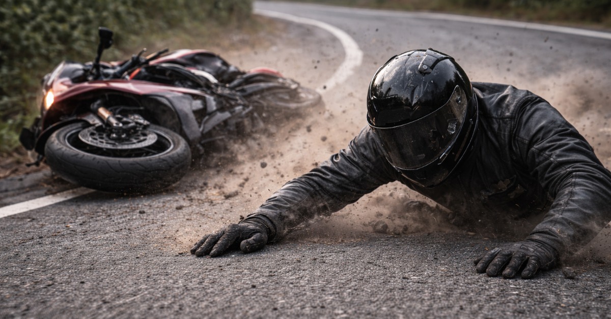 校方拉紅布條提醒減速 學生不理搶快自摔