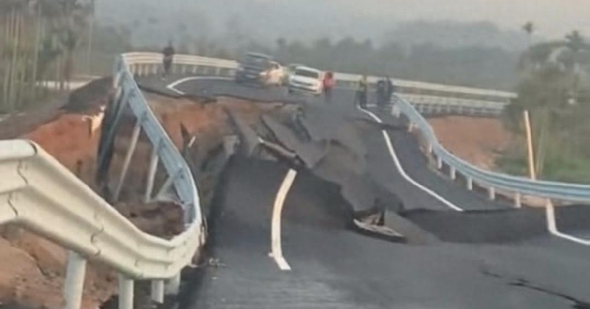 「豆腐路」?還沒通車路就塌 遭質疑工程漏洞