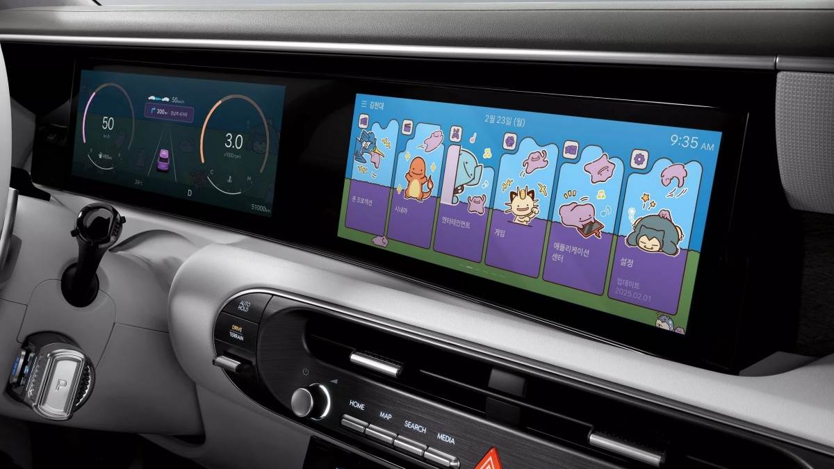 除了皮卡丘的主題之外，本次還提供了百變怪的主題選擇。（圖／現代汽車提供）