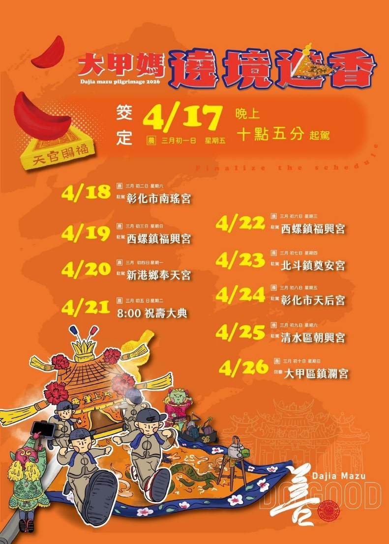 大甲鎮瀾宮舉行筊筶儀式,確定媽祖將於4月17日起駕。(圖/翻攝自大甲鎮瀾宮官方網站)
