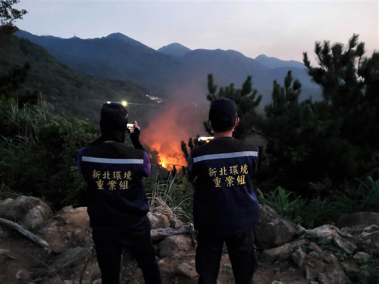 稽查人員空拍蒐集非法焚燒事證_0