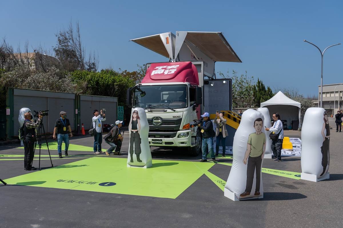商用車視野盲區解析。（圖／林昱丞攝影）