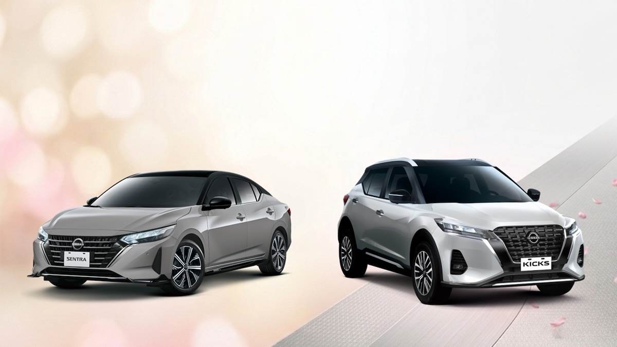 KICKS SAKURA（右）與SENTRA SAKURA。（圖／裕日汽車提供）