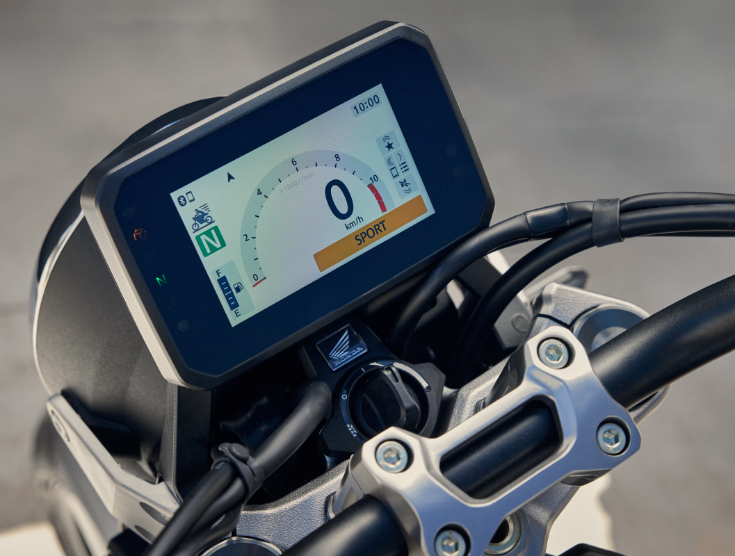 5吋全彩TFT儀表支援Honda RoadSync智慧連線功能。（圖／Honda Taiwan提供）