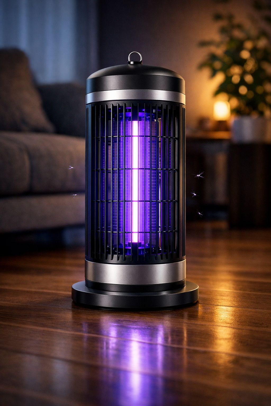 有人認為直立式捕蚊燈外型效果不如預期。（示意圖／AI生成）