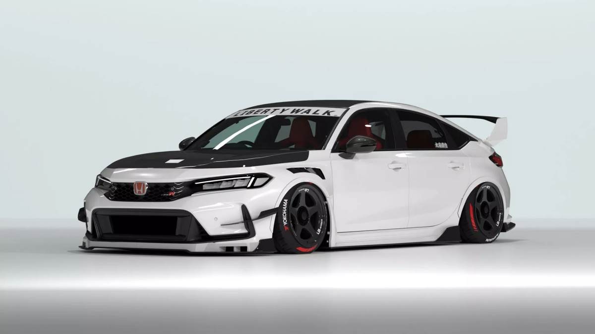 雖然寬體只增加了10mm，但是搭配上保桿以及側裙的改裝，讓整體始覺更為低趴有型。（圖／Liberty Walk提供）