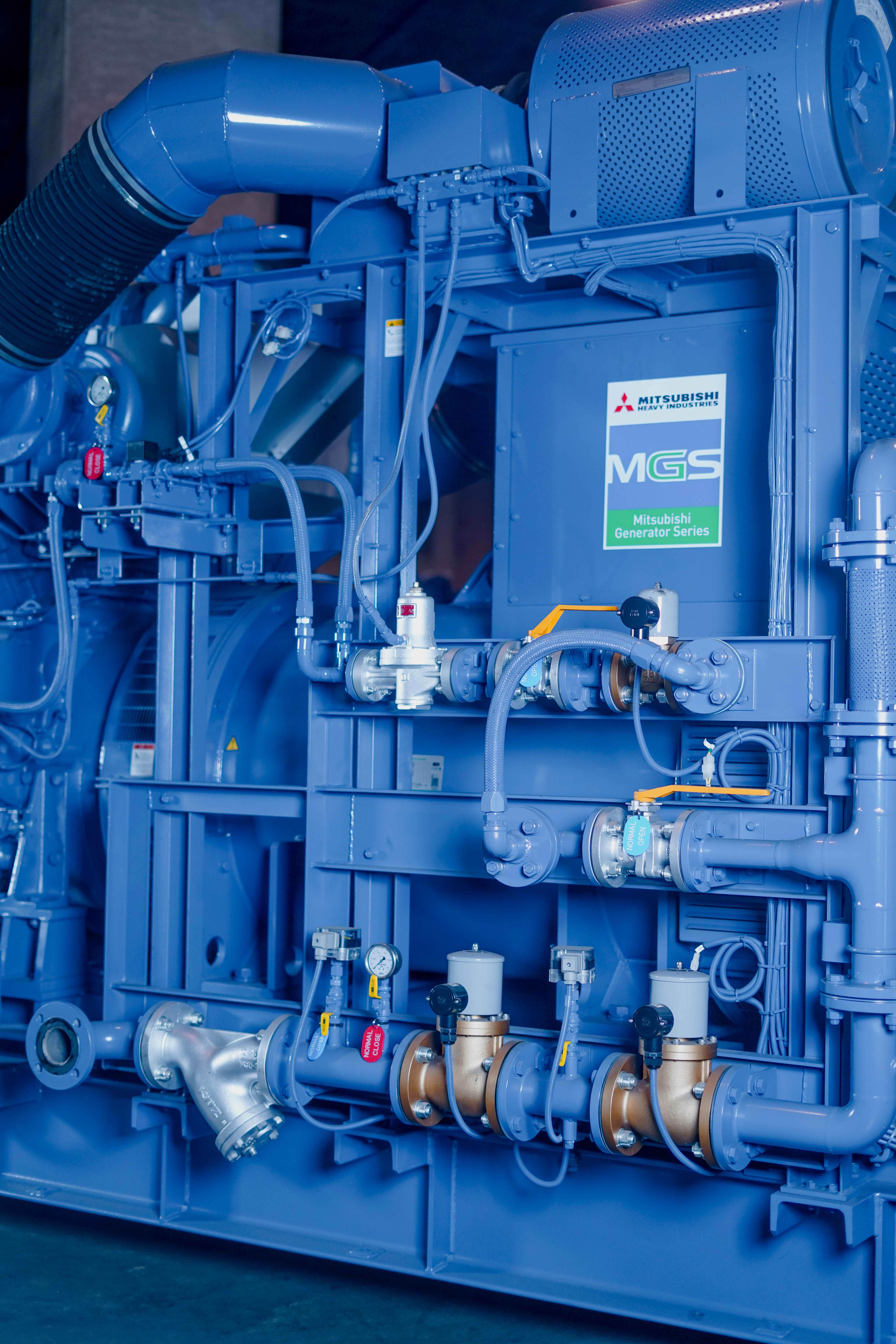 三菱燃氣發電機展現卓越性能 助力企業能源轉型。(圖/業者提供)