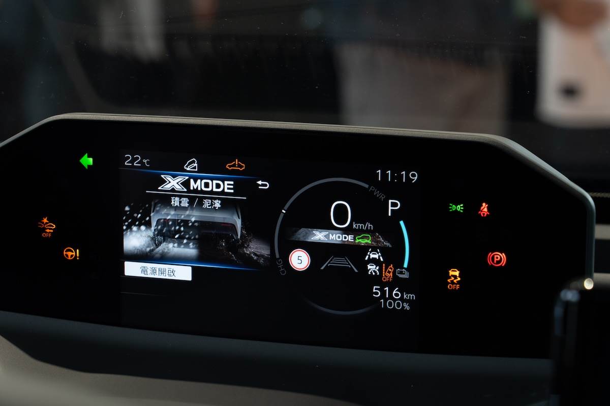 X-MODE脫困科技提供SNOW/DIRT及DEEP SNOW/MUD雙模式。(圖/林昱丞攝影)