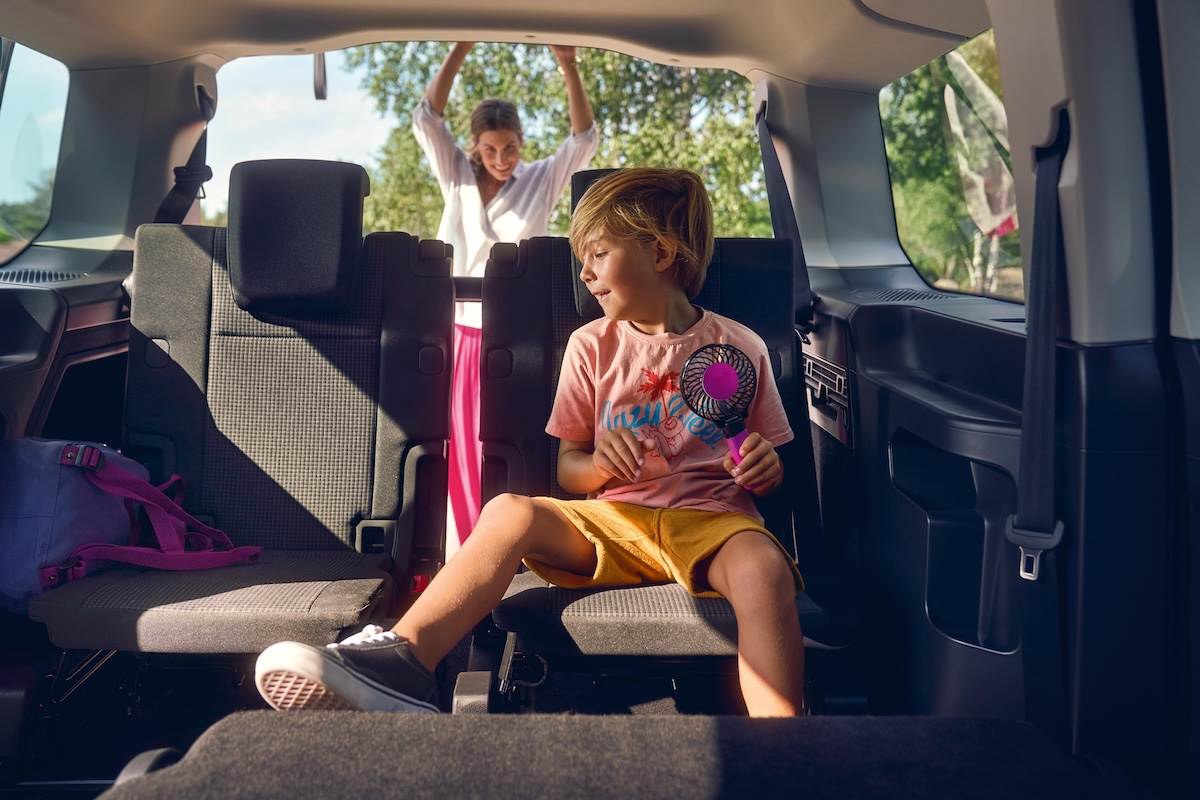 第三排座椅方便好用。(圖/台灣福斯商旅提供)