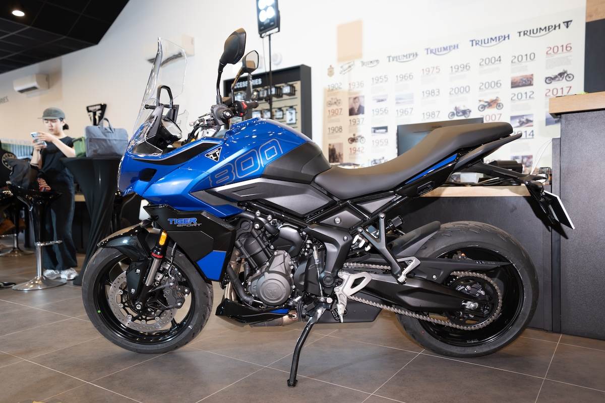 Tiger Sport 800採用了輕量化底盤與高品質的Showa懸吊系統。（圖／林昱丞攝影）
