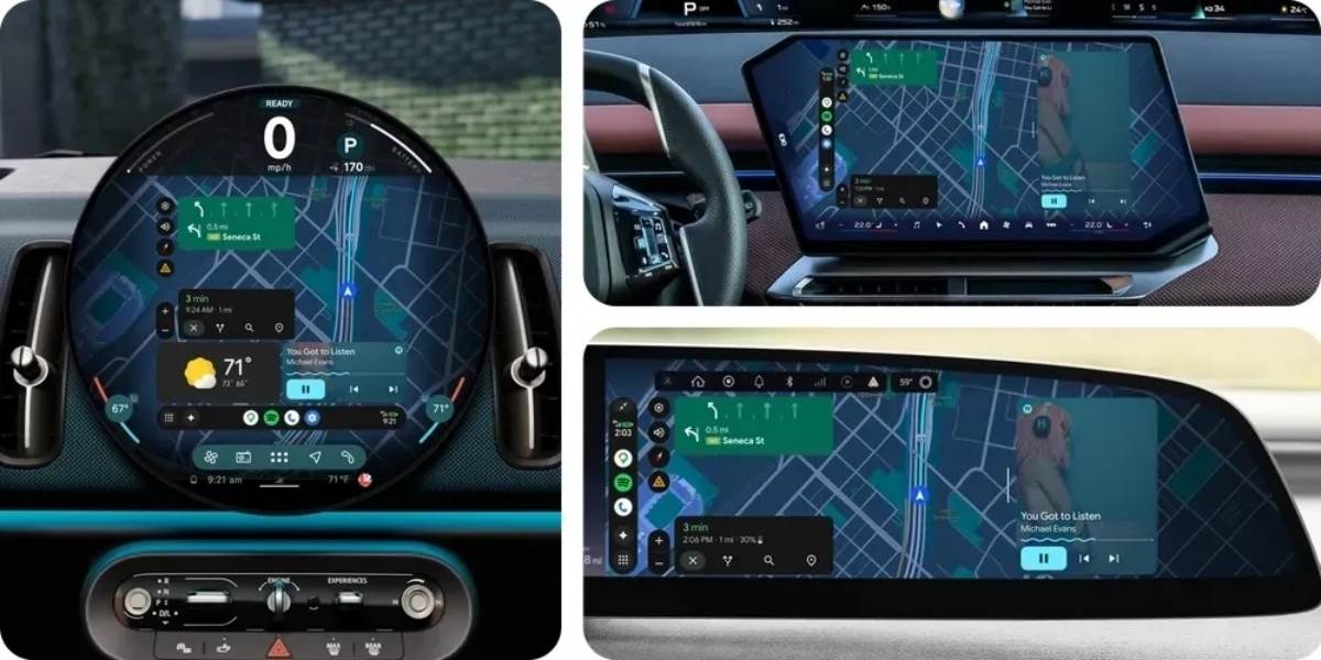 改版過後的Android Auto將支援多款車型，並且可以讓不同的螢幕都變成滿版畫面。（圖／Google提供）