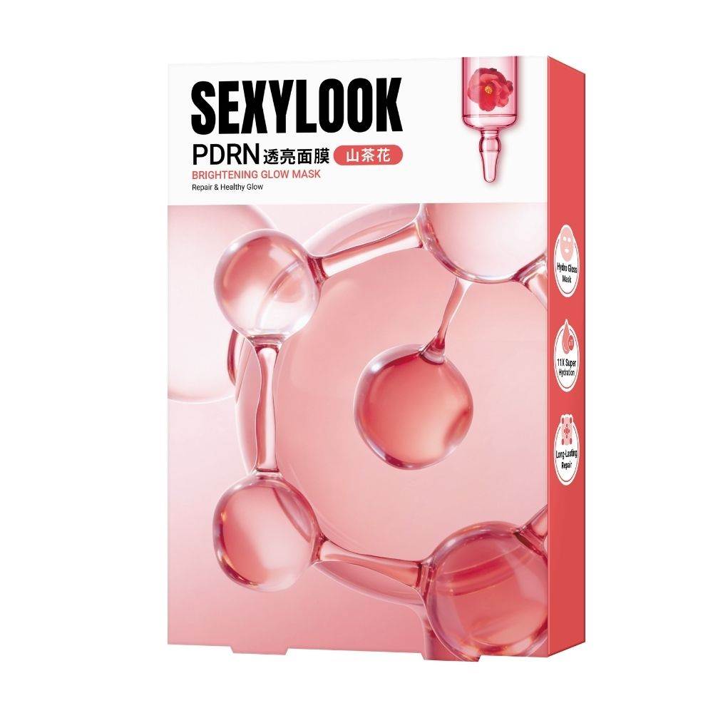 SEXYLOOK 西西露 PDRN 山茶花透亮面膜，一盒5片NT$299。（圖／SEXYLOOK西西露提供）