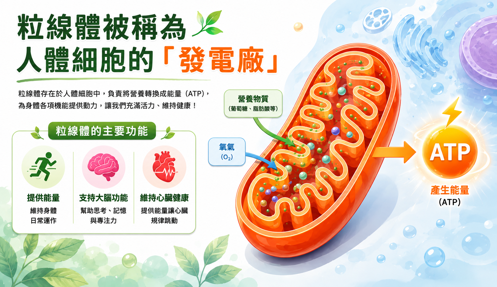 當粒線體功能下降,可能出現疲勞與專注力降低等問題。(圖/業者提供)