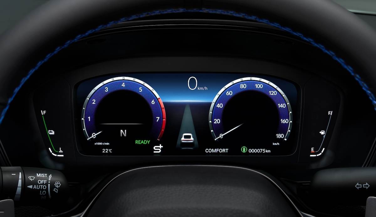 PRELUDE搭載10.2吋彩色液晶儀表。（圖／Honda Taiwan提供）