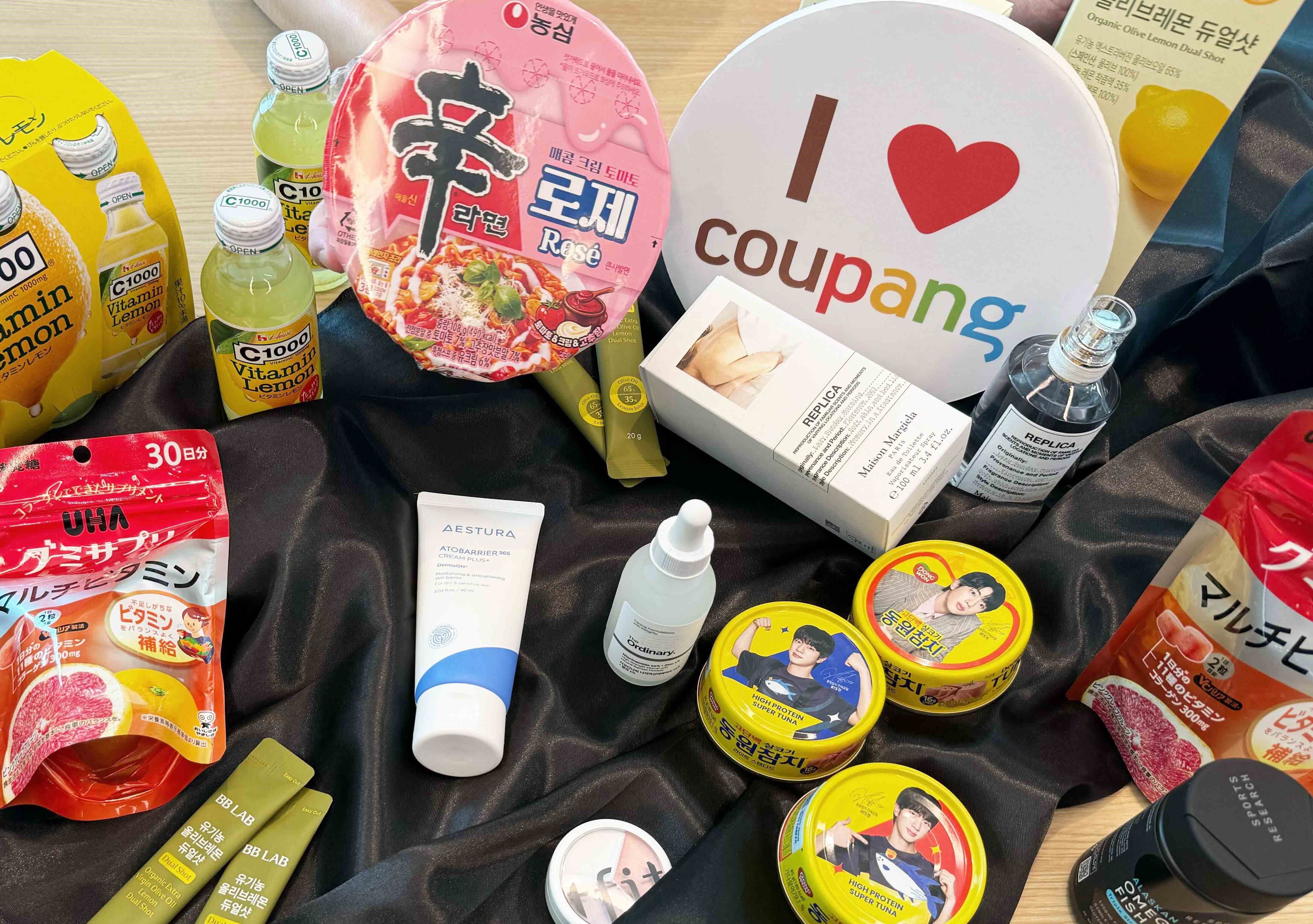 Coupang酷澎火箭跨境集結美韓日港話題商品,最快3天送到台灣顧客家門口。(圖/Coupang酷澎提供)