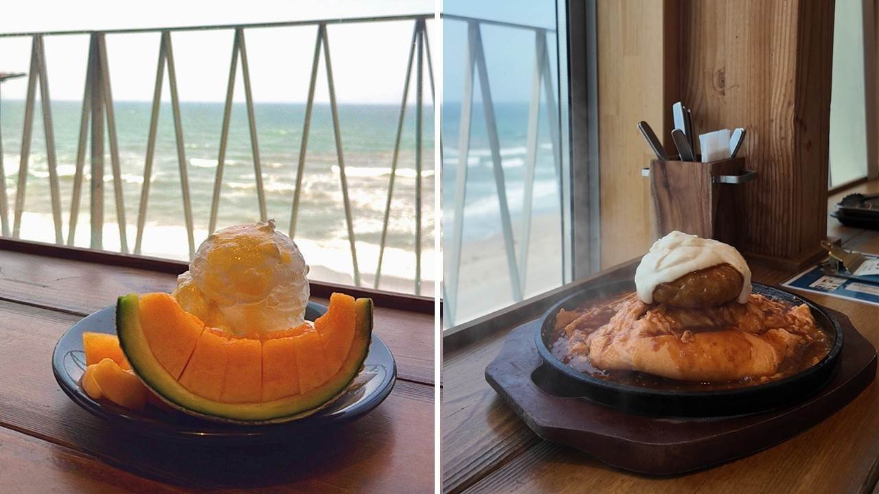 人氣海景咖啡廳 Espresso D Works 坐擁湘南海岸美景,能邊品嚐咖啡甜點、邊欣賞療癒海景。(圖/ig:bokaiwgn)