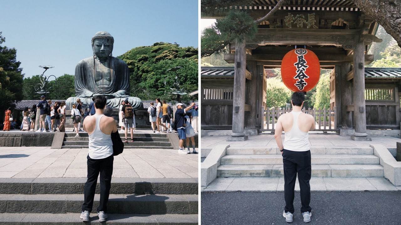長谷寺可欣賞優美庭園與海景,鄰近的鎌倉大佛則是當地代表地標,很適合一併順遊。(圖/ig:bokaiwgn)
