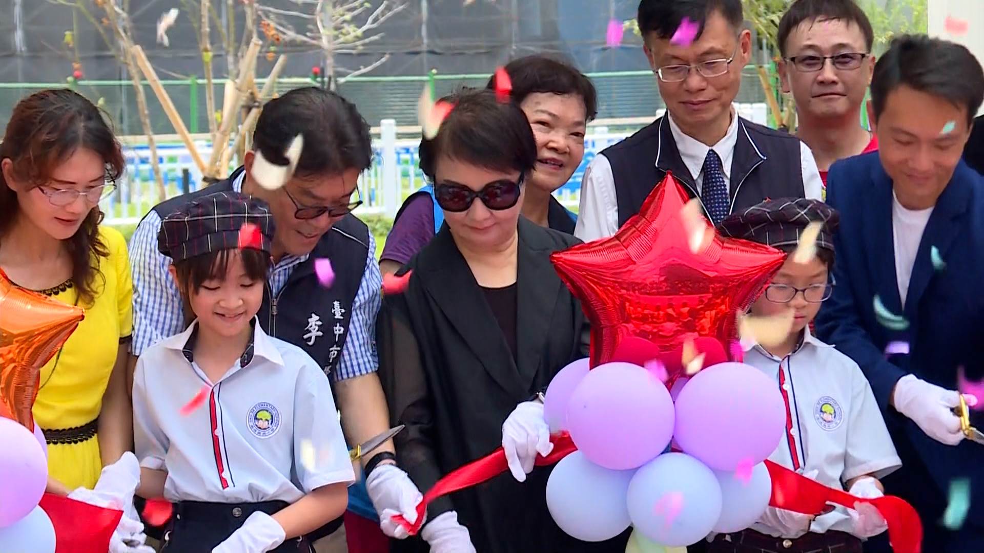 臺中市長盧秀燕出席樹德國小二期校舍啟用典禮，見證校園建設再升級。（圖／東森新聞）