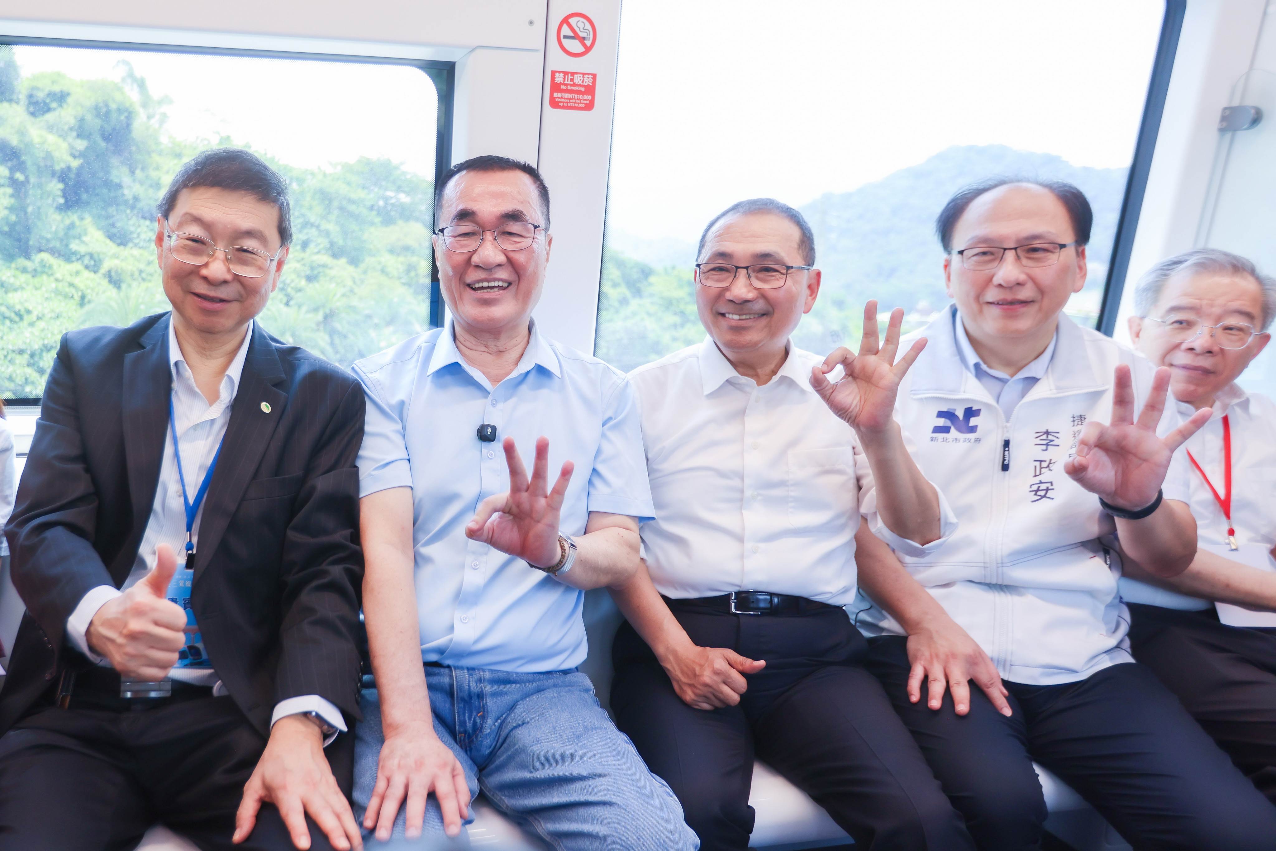 三鶯線通車首航。（圖／新北市政府提供）