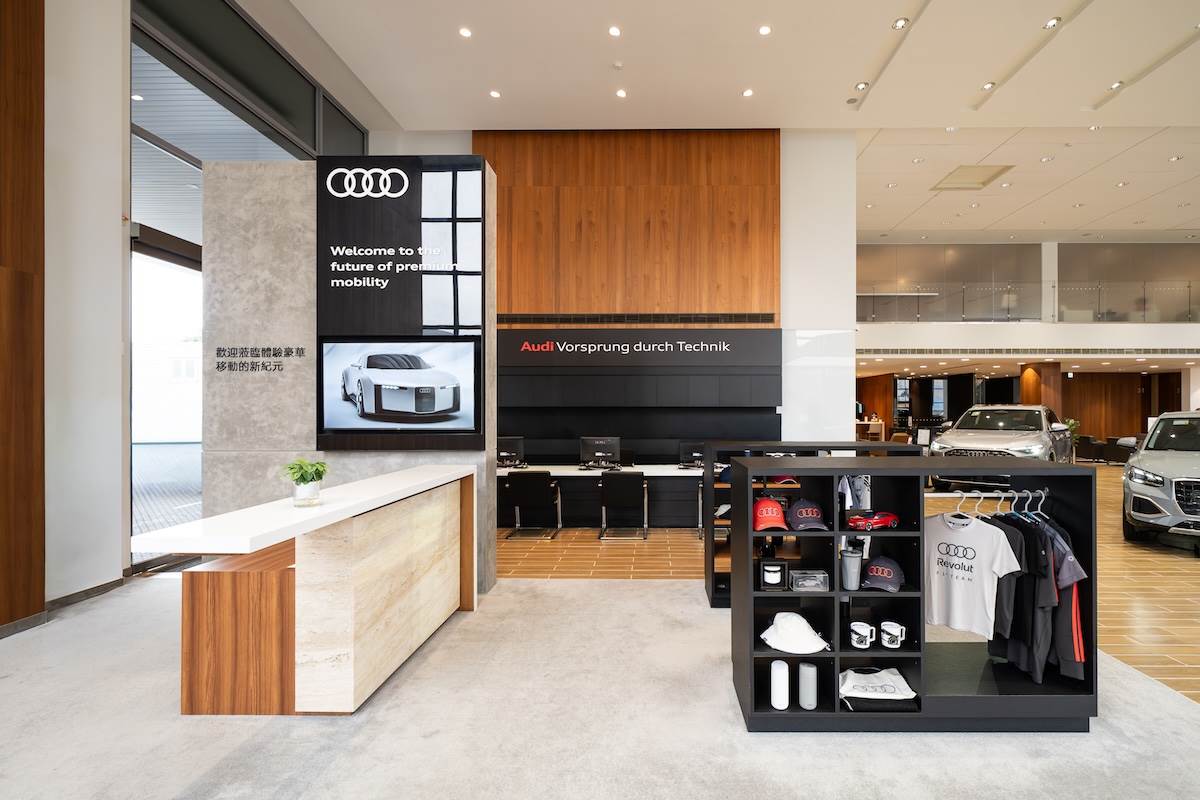 導入Audi Progressive Retail設計語彙。(圖/台灣奧迪提供)