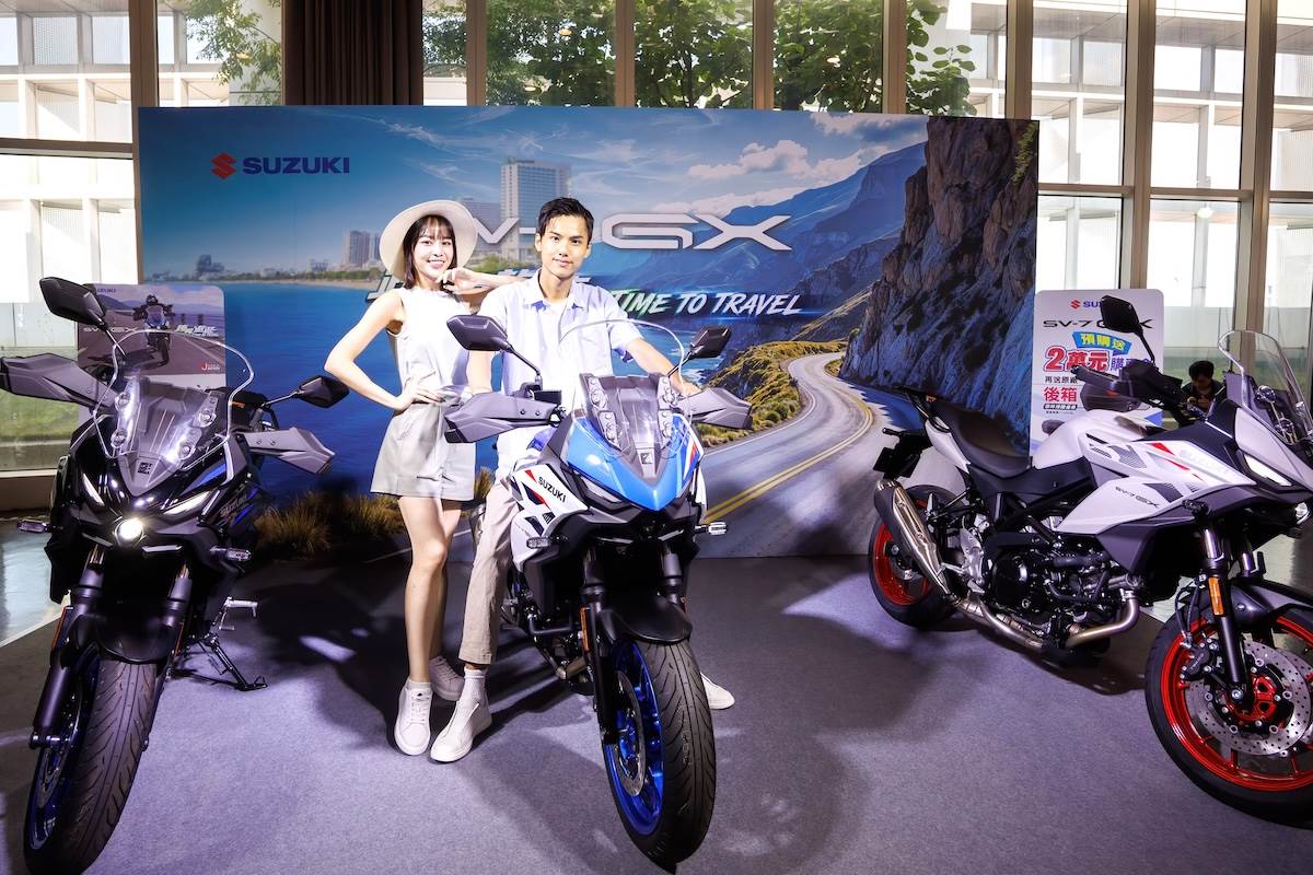 全新SV-7GX車頭融入SUZUKI GSX-S1000GX的新世代設計語彙，同時搭配風鏡與車身導流設計。（圖／台鈴提供）