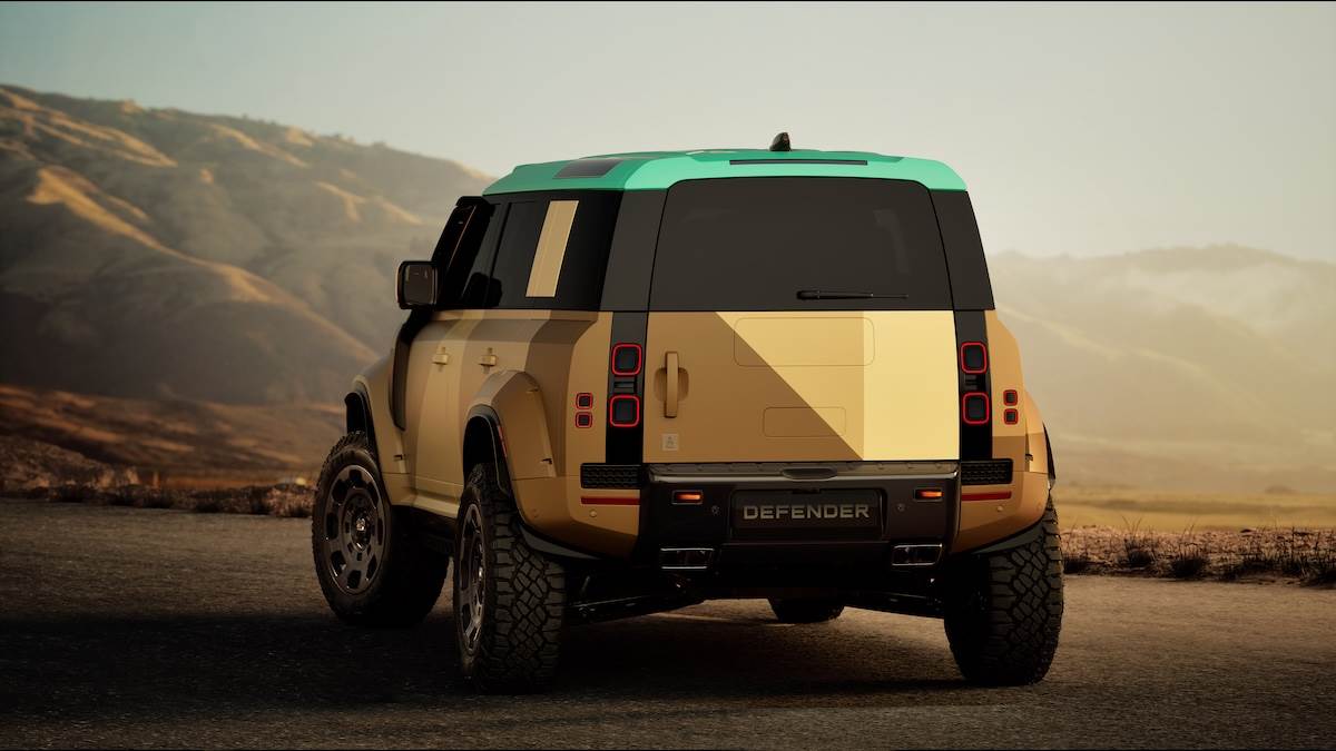 Defender Dakar配備35吋輪胎套件,搭配全新鍛造20吋輪圈與Advanced All-Terrain全地形輪胎。(圖/JLR Taiwan提供)