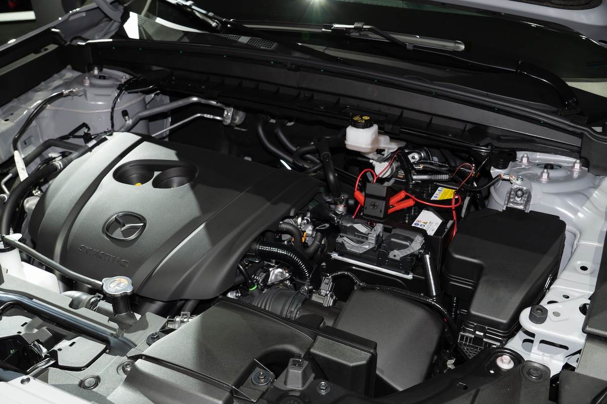 搭載SKYACTIV-G汽油引擎,最大馬力為188匹,最大扭力則是26.2kg-m。(圖/林昱丞攝影)