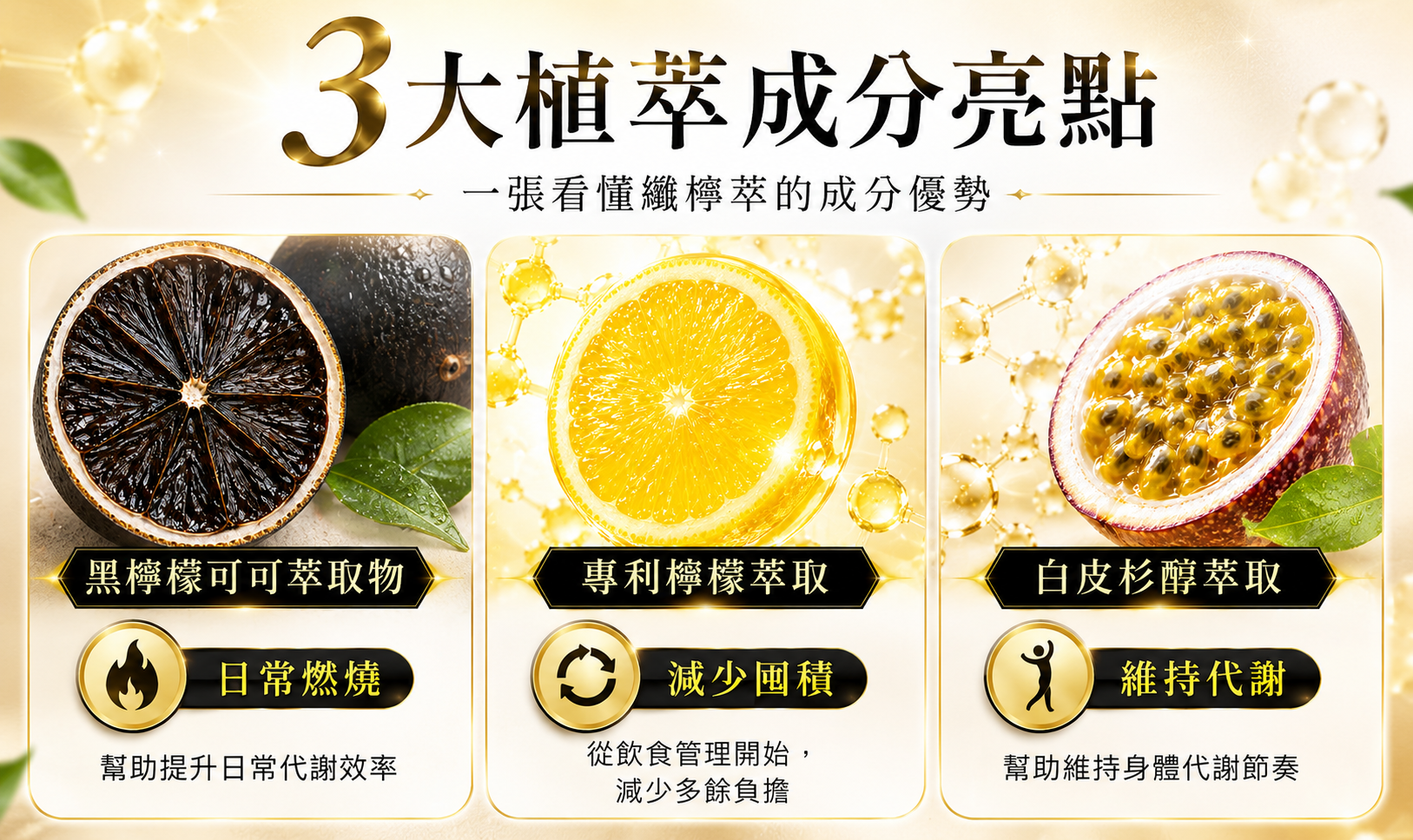 孅檸萃結合專利黑檸檬可可、檸檬萃取與<a href='/search/tags/白皮杉醇/' target='_blank'>白皮杉醇</a>，主打多面向體態管理概念。(圖／業者提供)