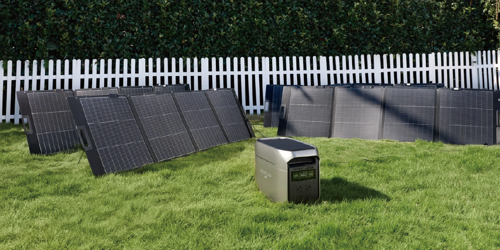 EcoFlow DELTA 3 Max Plus 支援最高 1,000W 太陽能輸入,長時間停電也能隨時補充電力。(圖/EcoFlow提供)