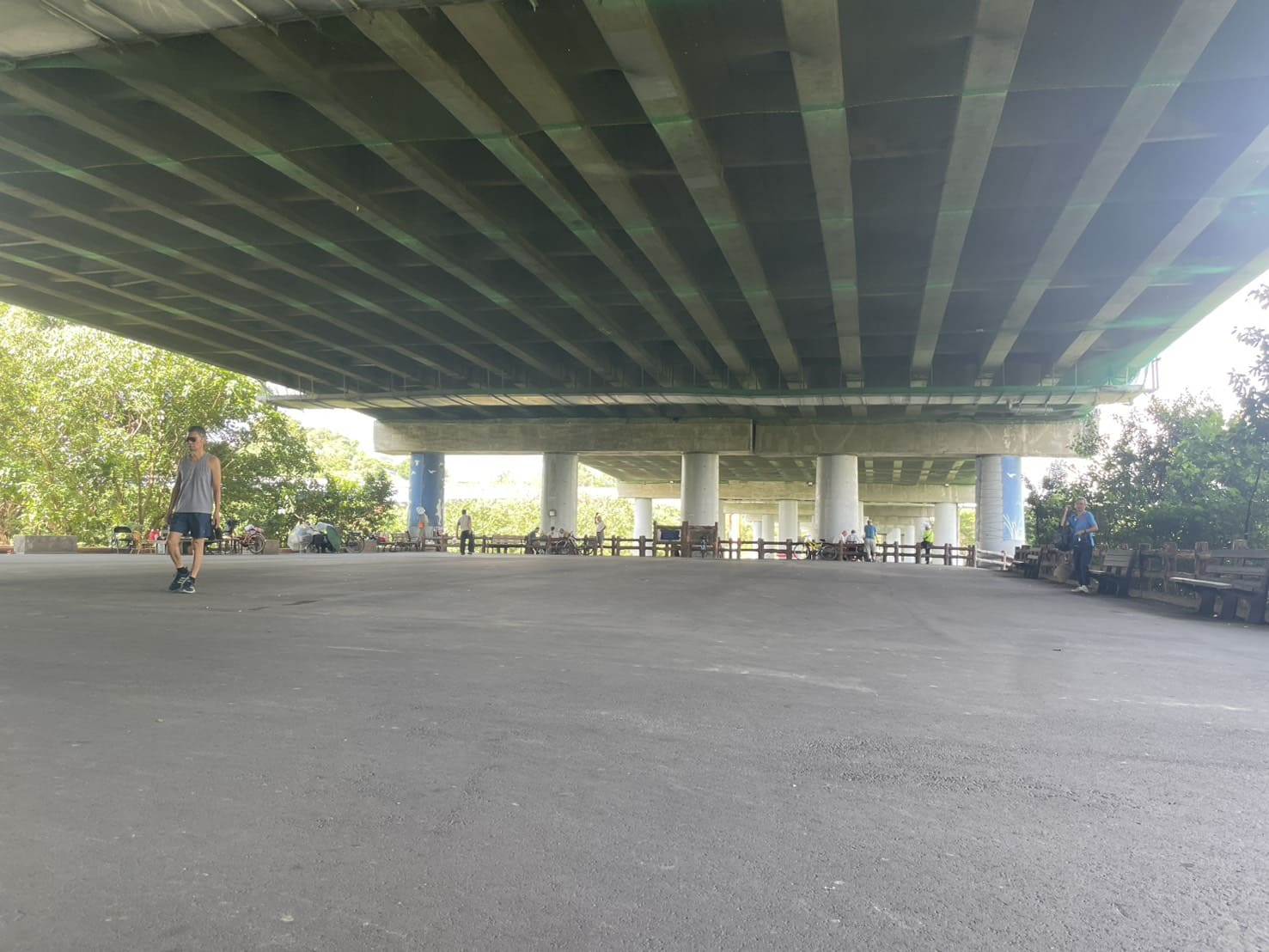 中秋連假臨時開設福和橋下福和運動公園烤肉野炊區