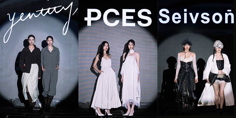 設計師品牌(左到右)Yentity、PCES及Seivson。（圖/ 鑫囍創業 提供）