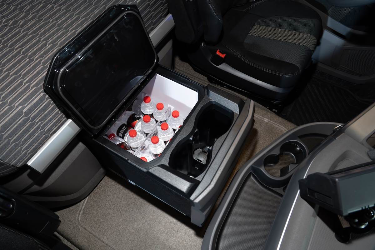 新DAF XF配置車用冰箱。（圖／林昱丞攝影）