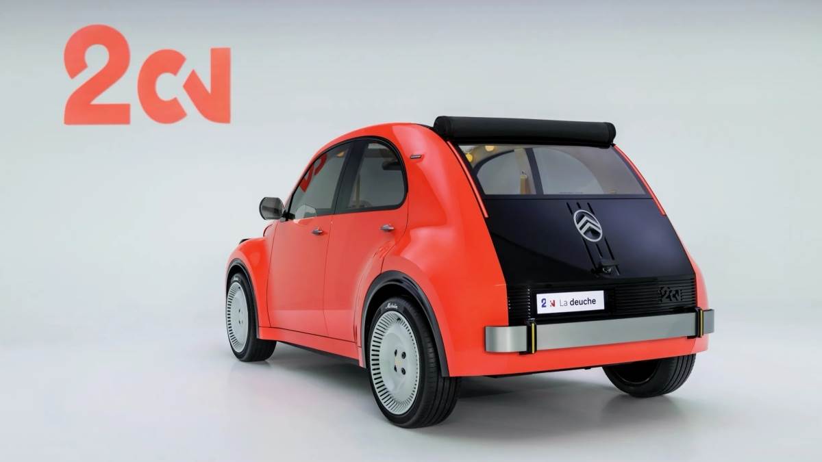 2CV Concept雖然相當小巧,但是輪圈卻搭配19吋,讓視覺感受上更具張力。(圖/雪鐵龍提供)