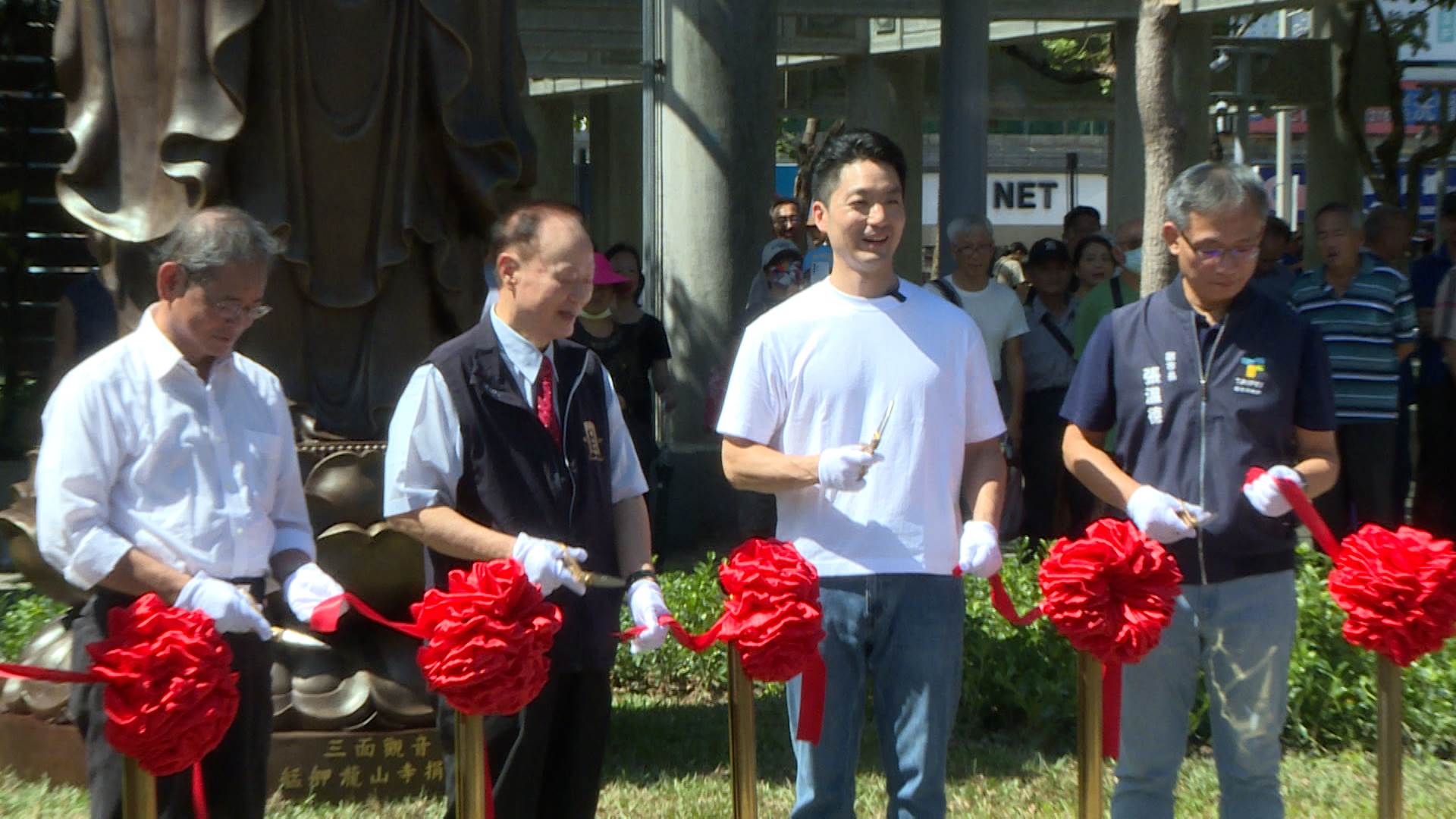 北市艋舺公園大翻新,市長蔣萬安17號出席剪綵儀式,串聯龍山寺與捷運站周邊歷史街區。(圖/東森新聞)