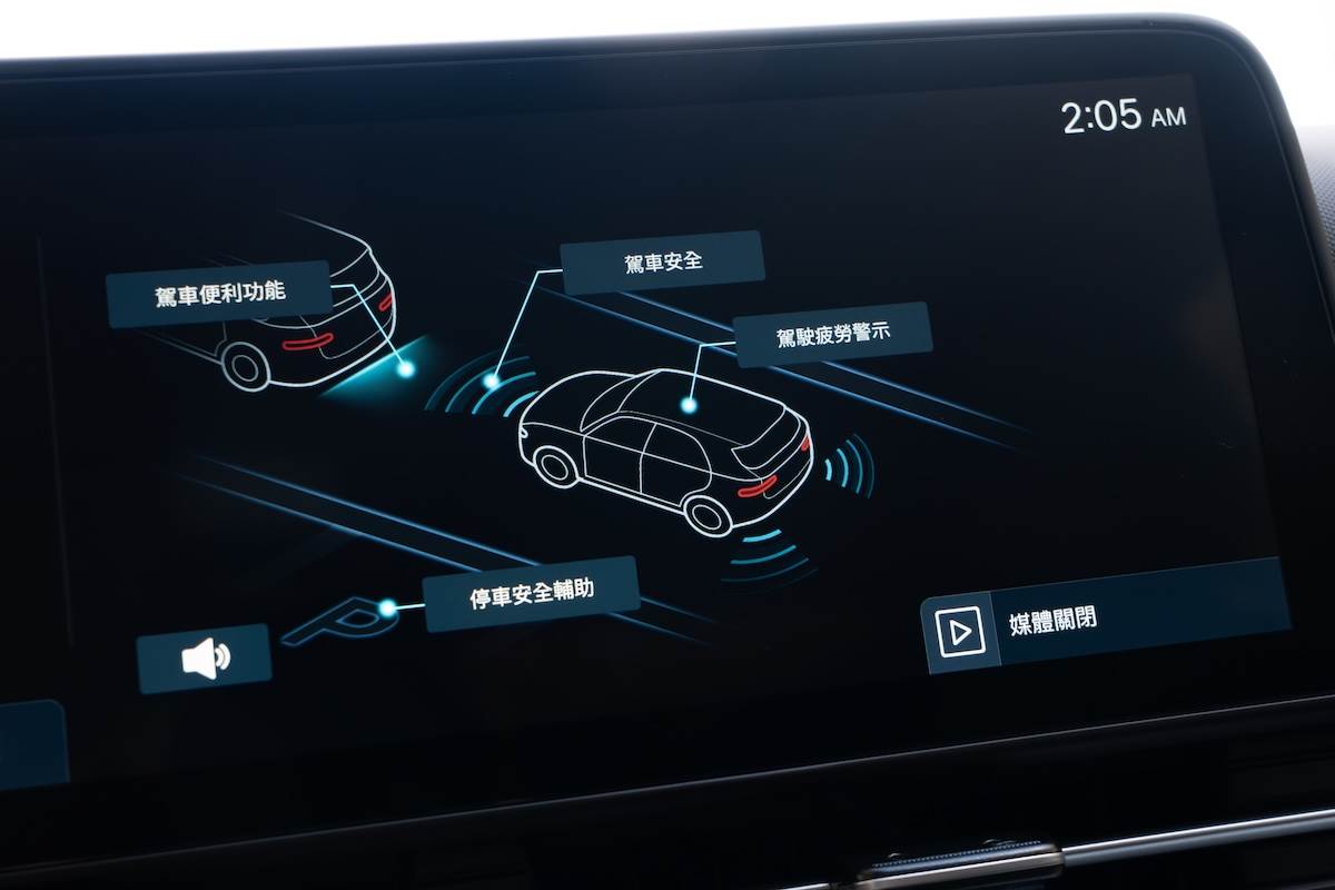 Kona Hybrid全車系標配全車七具防護氣囊與達到Level 2級別的智慧駕駛輔助系統。（圖／林昱丞攝影）