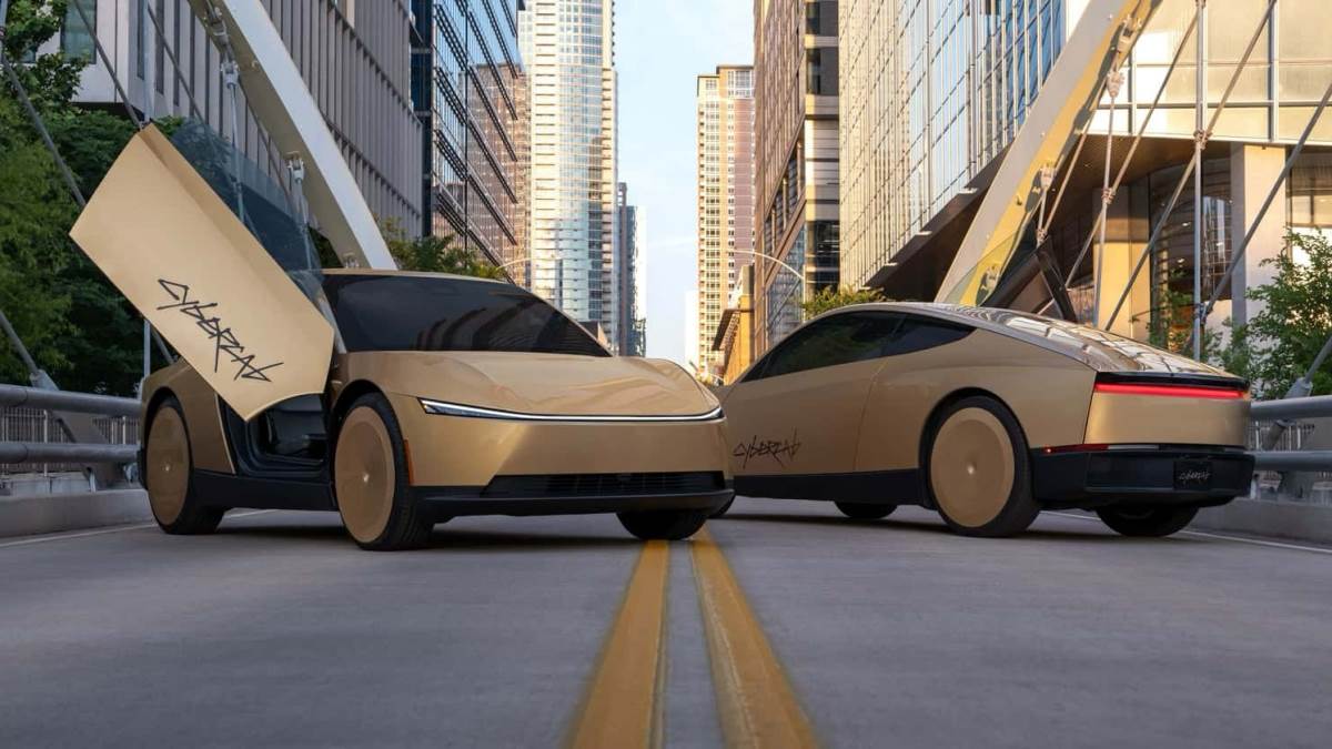 車輛外型非常前衛,雙門、雙座的設定也是一大焦點。(圖/特斯拉提供)