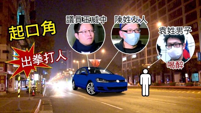跨年夜掛彩！議員王威中遭酒醉男毆傷