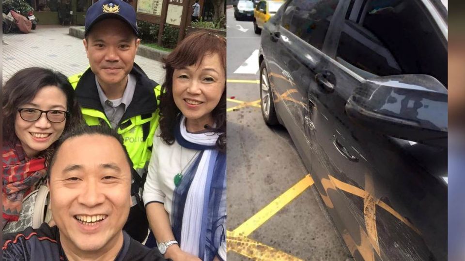 撞車還不忘搞笑？網友封邰哥「正能量代表」！