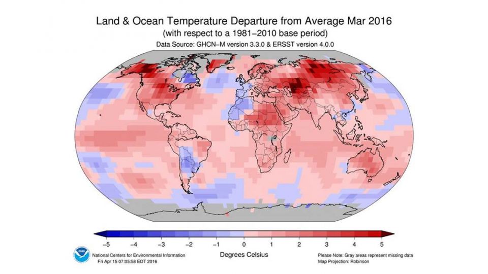 3月地球紅通通! 鄭明典:持續高溫擋不住