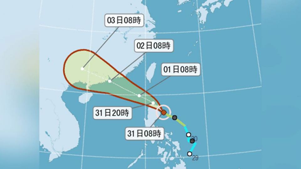 輕颱妮妲加速還有「長長的尾巴雲帶」 鄭明典:不能輕忽